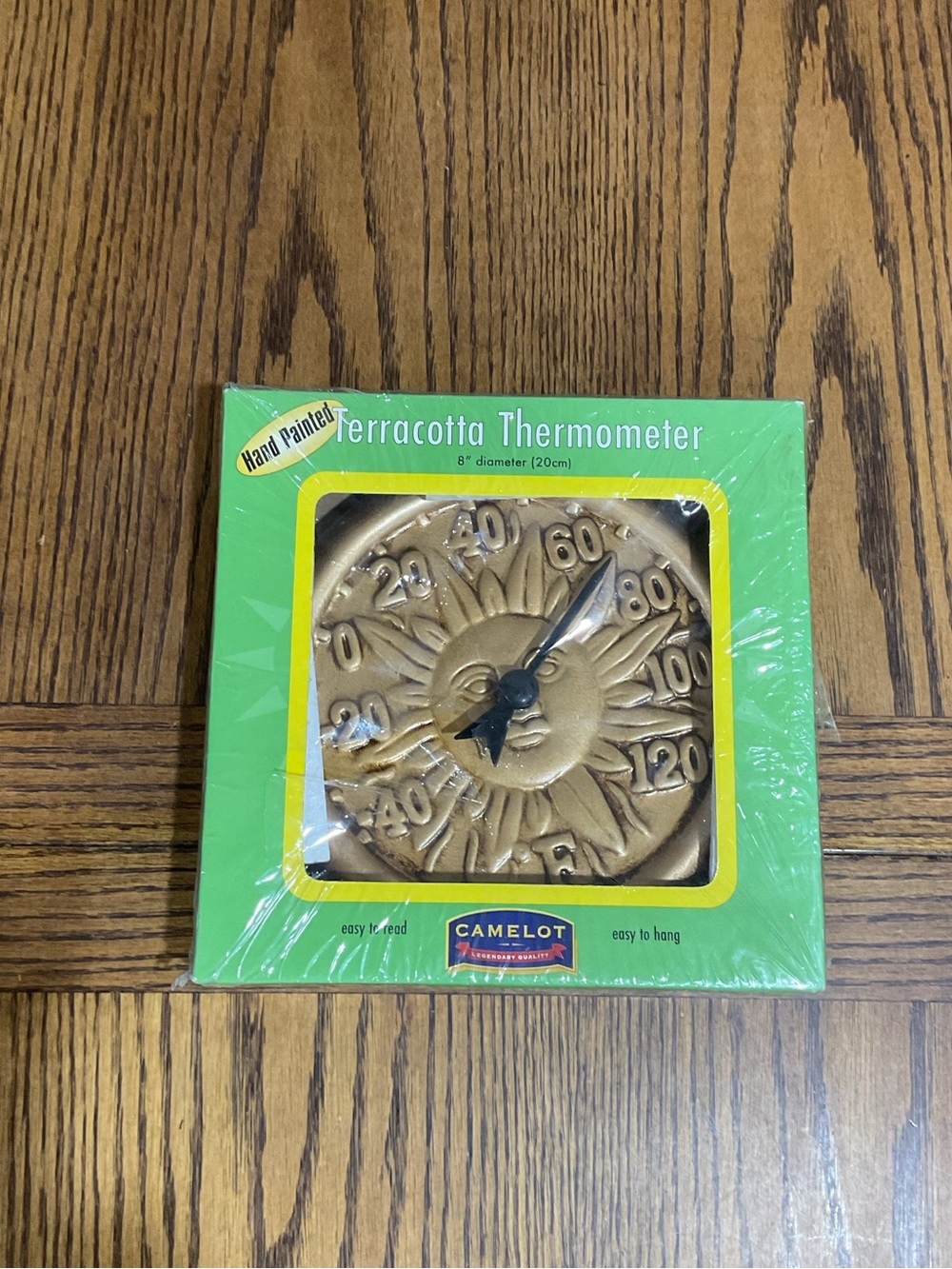 Gold Sun Terracotta Wall Thermometer